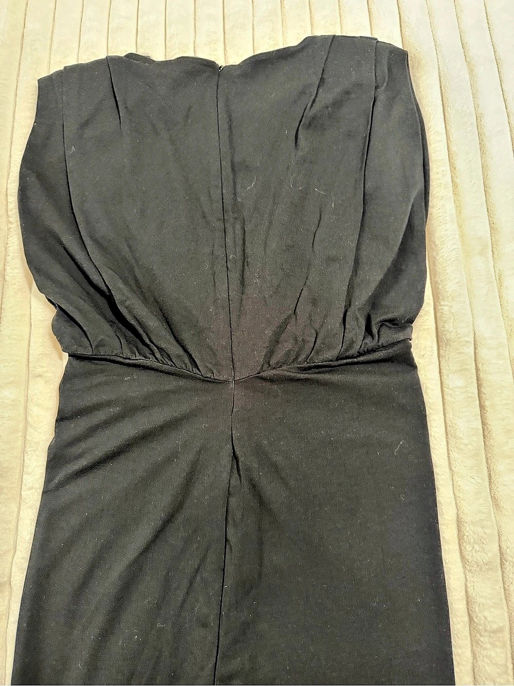 The Kooples Ruched Dress with Padded Shoulders Black medium - Picture 6 of 10